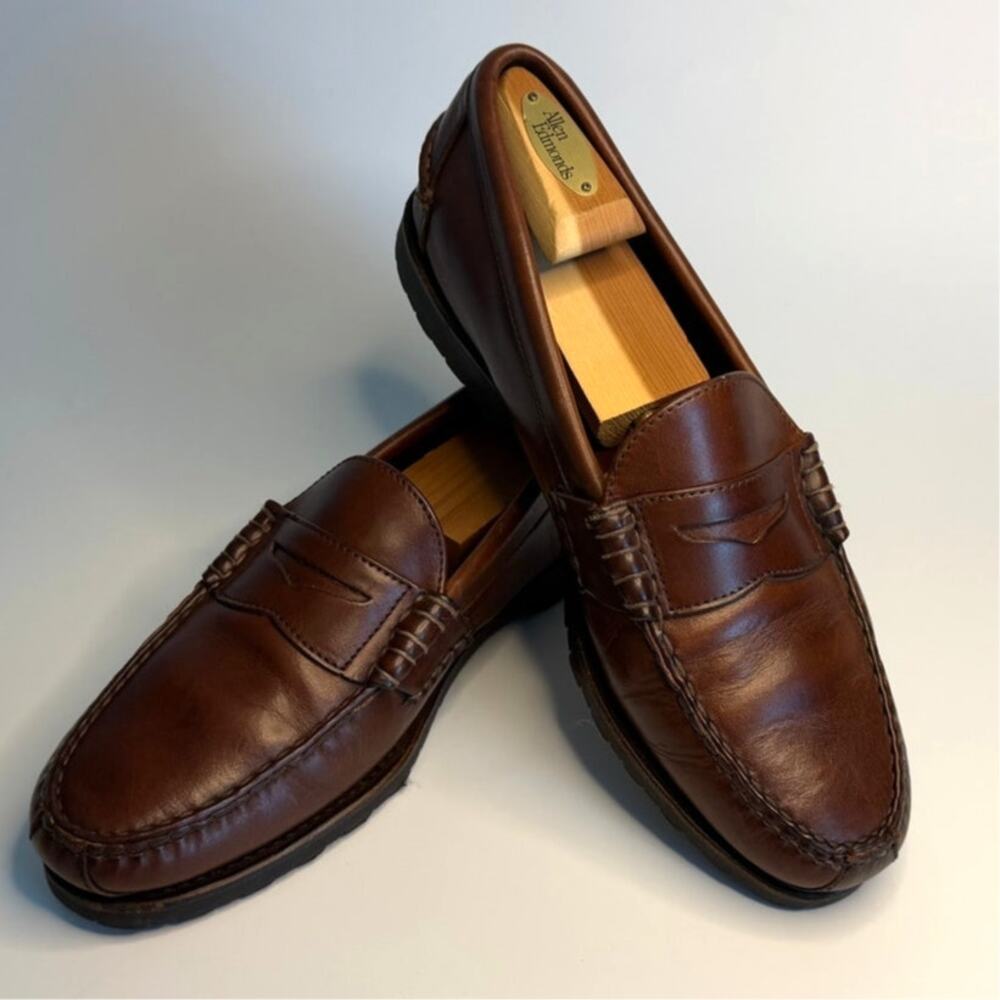 VERY GOOD Rancourt x Allen Edmonds Rockland Beefroll Penny Loafer Maine USA 11 D